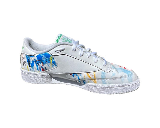 "Graffiti" Custom Reebok Classic Club C 85