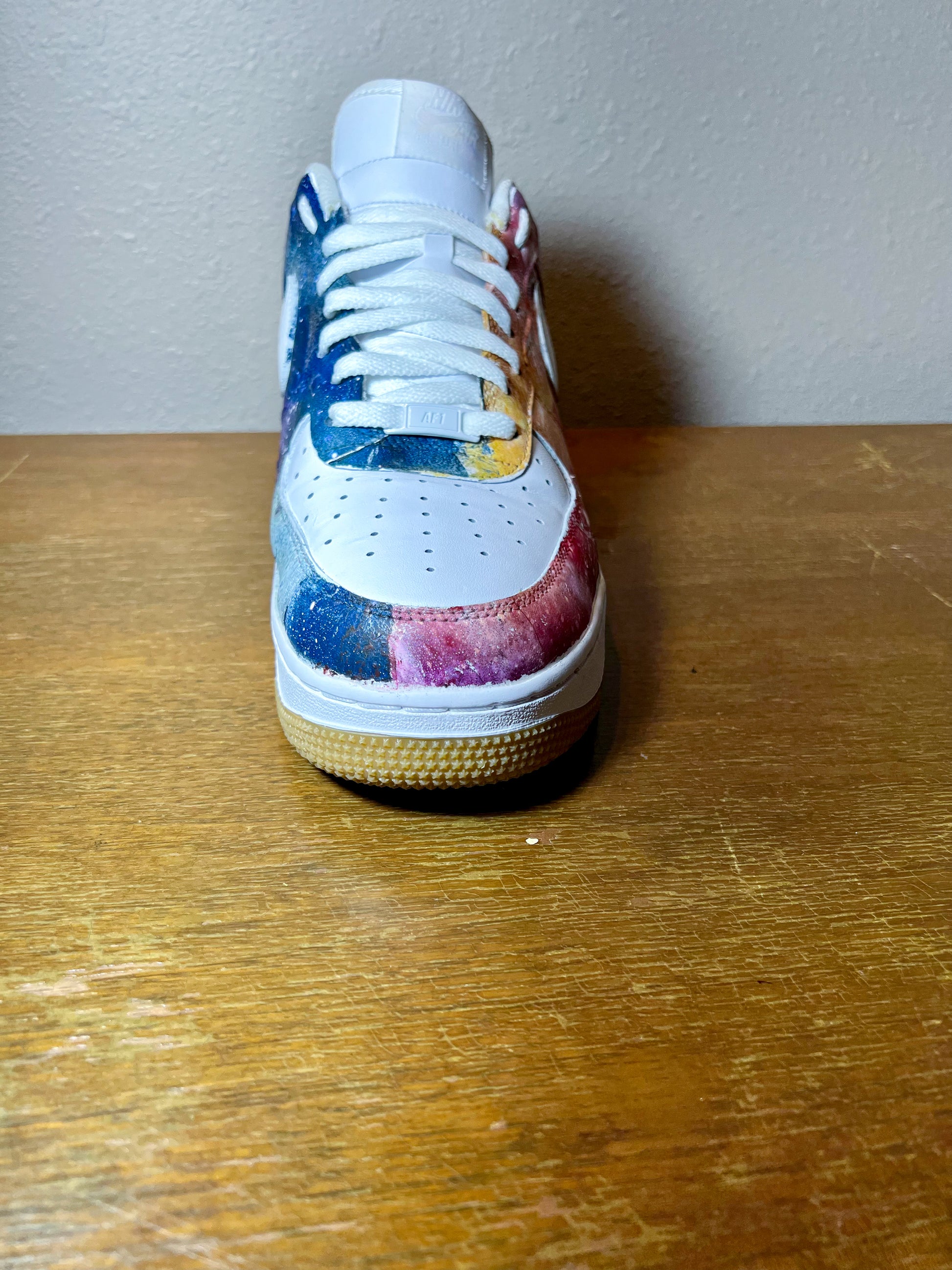 Red splatter custom Airforce 1  Custom air force 1, Unique items