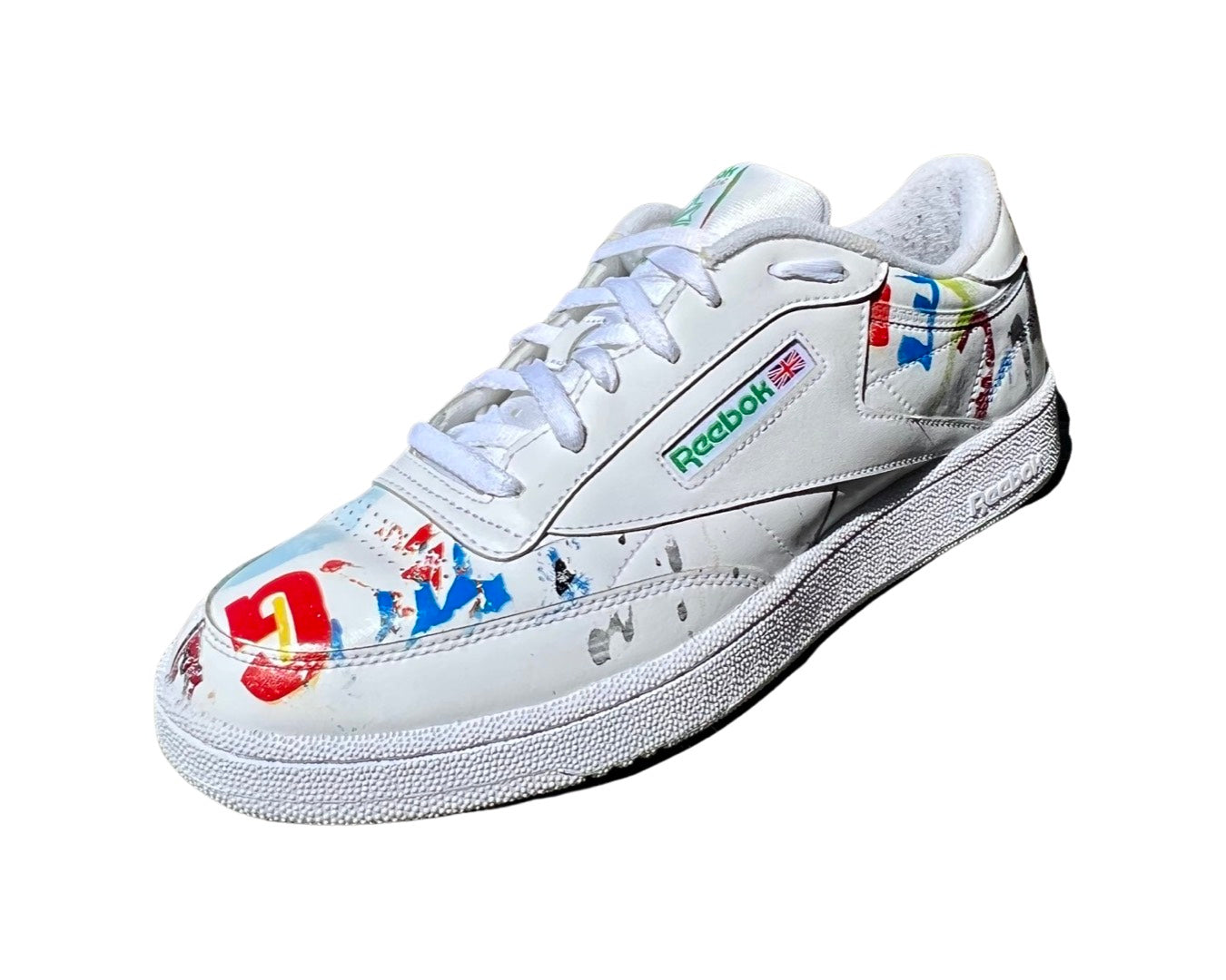 "Graffiti" Custom Reebok Classic Club C 85